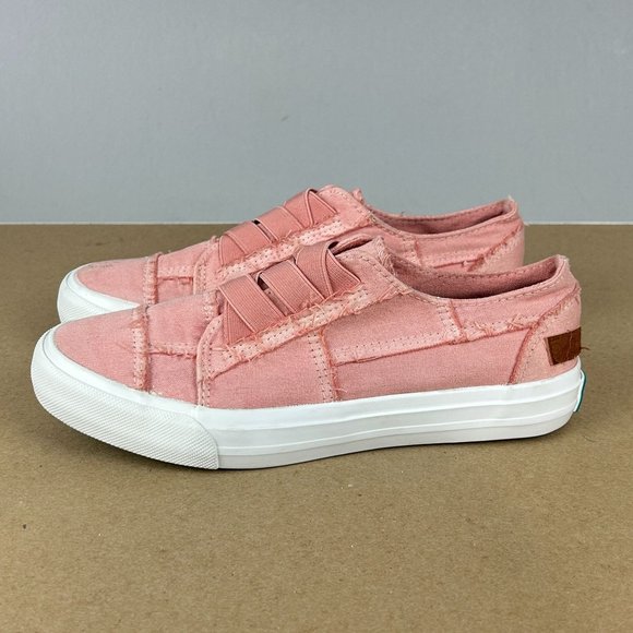 Blowfish Shoes - Blowfish Malibu Slip On Sneakers Womens 6.5 Pink White Stretch